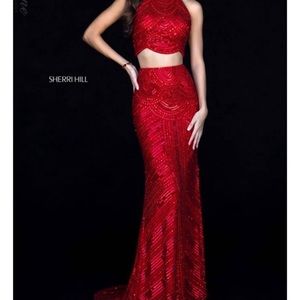 Red Sherri Hill Prom Dress